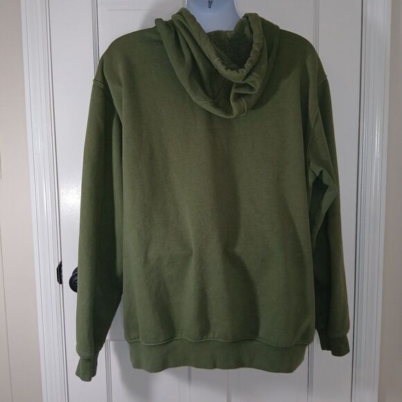 ​Carhartt Men's 2XL Loose Fit Midweight Hoodie Moss Green Logo Sleeve TS6022-M - Picture 6 of 15